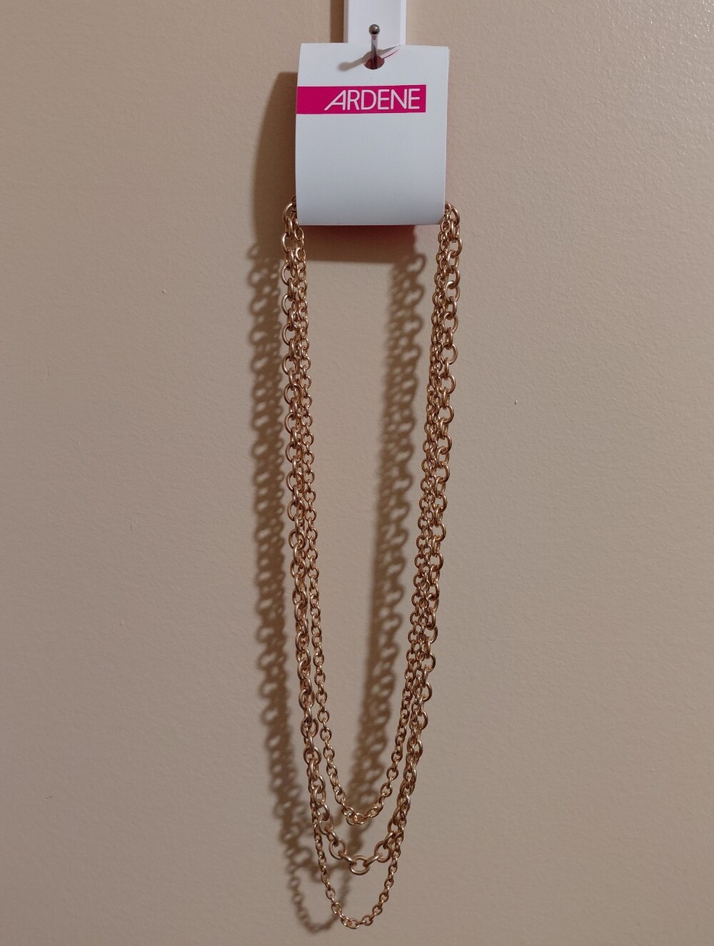 Ardene Gold Tone Multi Chain Layered Necklace